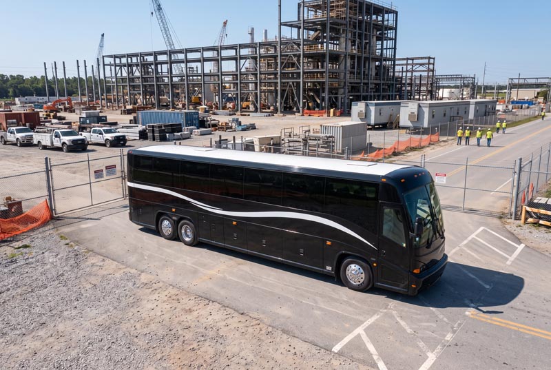 Construction Site Shuttle Bus Rentals in Palm Bay, FL